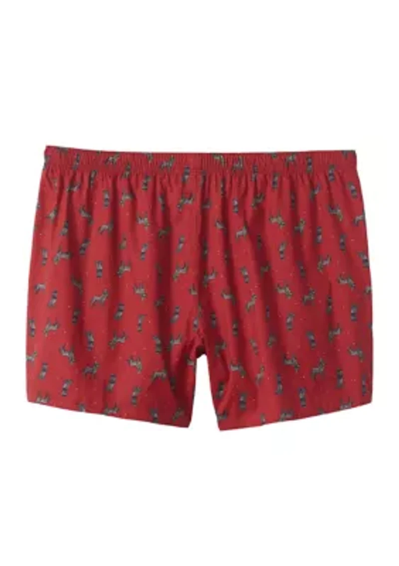 Big & Tall Holiday Dog Boxers