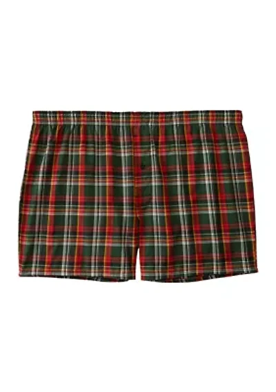 Big & Tall Plaid Printed Boxers