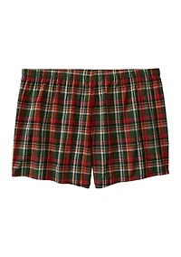 Big & Tall Plaid Printed Boxers
