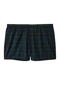 Big & Tall Plaid Printed Boxers