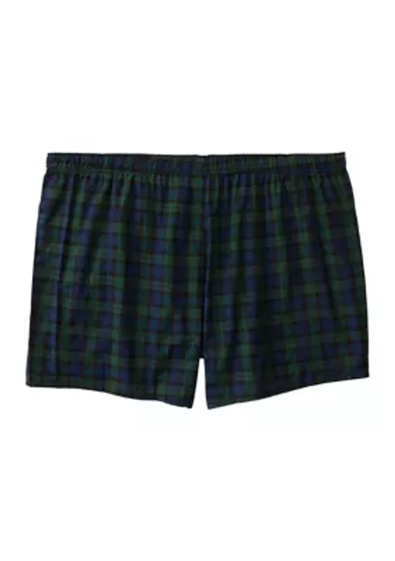 Big & Tall Plaid Printed Boxers