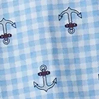 Big & Tall Gingham Anchor Printed Boxers