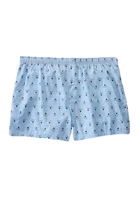 Big & Tall Gingham Anchor Printed Boxers