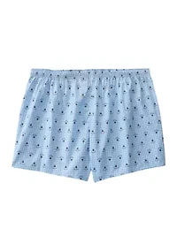 Big & Tall Gingham Anchor Printed Boxers
