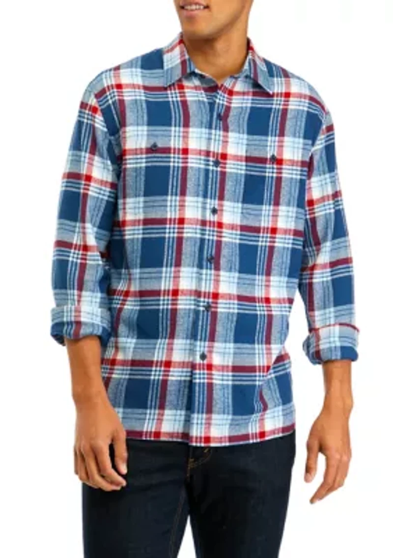 Long Sleeve 2 Pocket Flannel Shirt