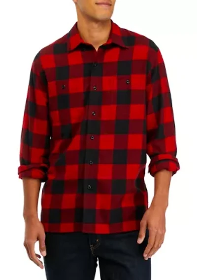 Long Sleeve 2 Pocket Flannel Shirt
