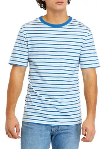 Short Sleeve Crew Neck Striped T-Shirt