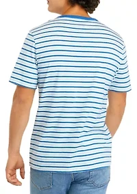 Short Sleeve Crew Neck Striped T-Shirt