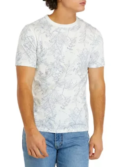 Short Sleeve Crew Neck Printed T-Shirt