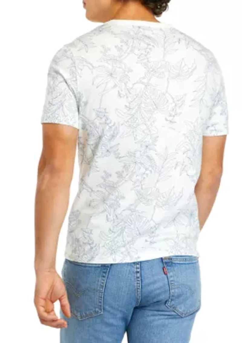 Short Sleeve Crew Neck Printed T-Shirt