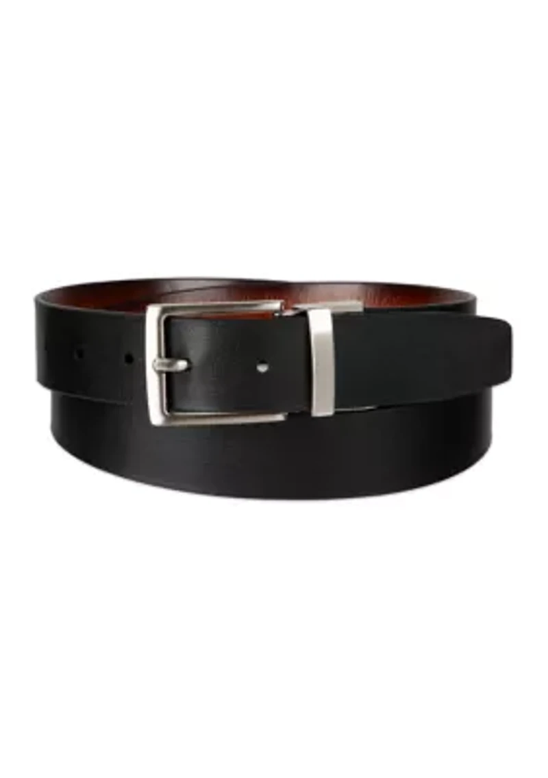Men's Burnished Edge Reversible Dress Belt