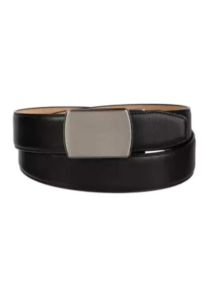 Men's Plaque Tension Buckle Dress Belt