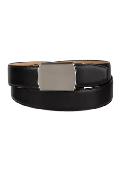 Men's Plaque Tension Buckle Dress Belt