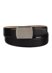 Men's Plaque Tension Buckle Dress Belt
