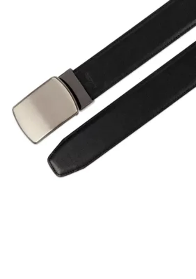 Men's Plaque Tension Buckle Dress Belt