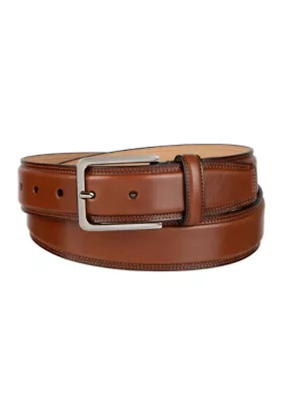 Haggar Men's 2-Row Stitch Casual Belt