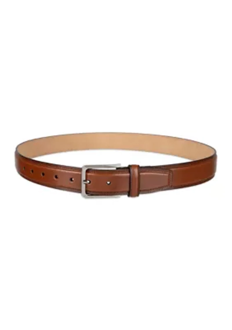 Haggar Men's 2-Row Stitch Casual Belt