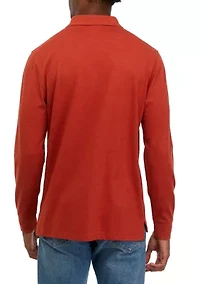 Long Sleeve Jersey Polo Shirt