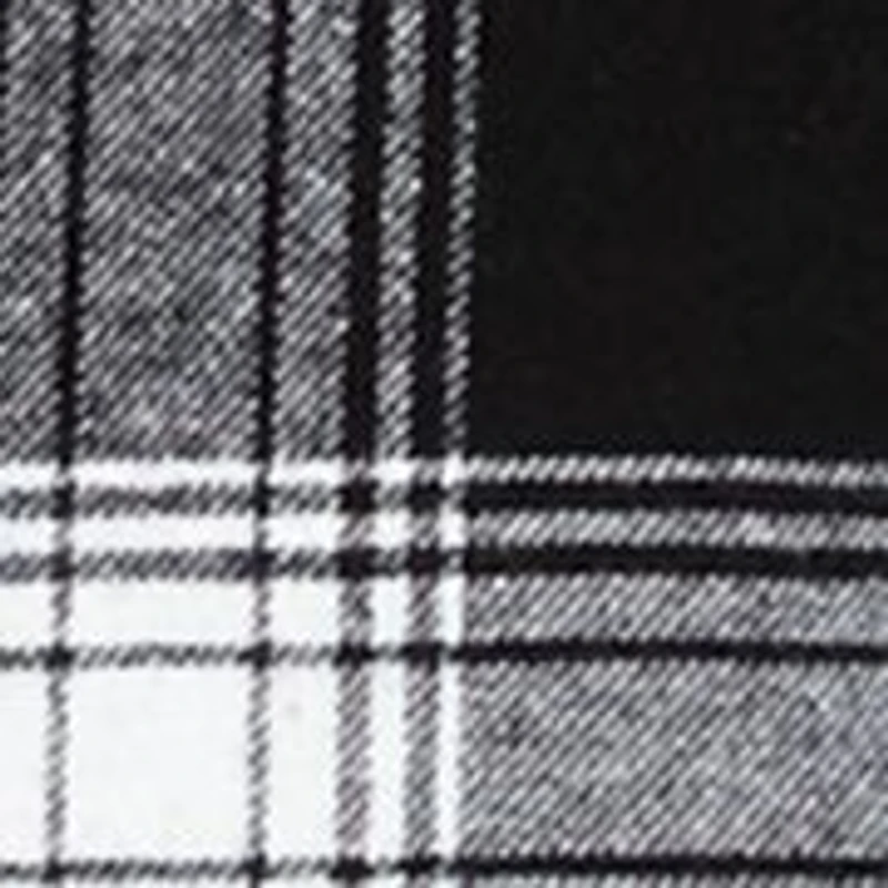 Long Sleeve Plaid Printed Flannel Shirt