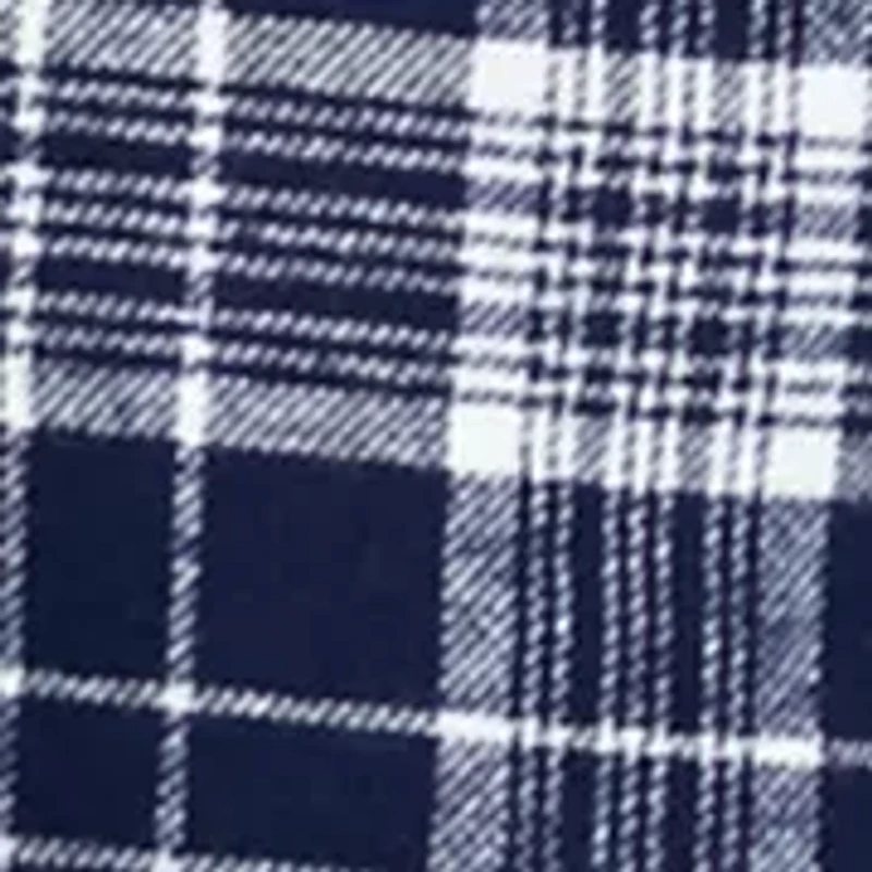 Long Sleeve Plaid Printed Flannel Shirt