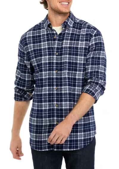 Long Sleeve Plaid Printed Flannel Shirt