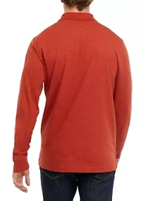 Long Sleeve Jersey Polo Shirt
