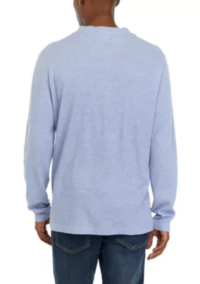 Long Sleeve Thermal Henley Shirt