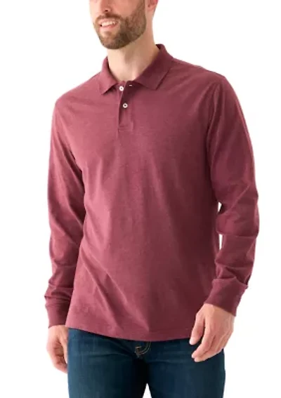 Long Sleeve Jersey Polo Shirt