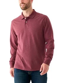 Long Sleeve Jersey Polo Shirt