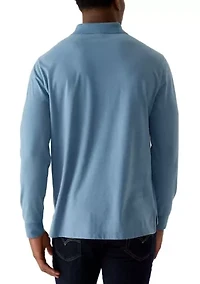 Long Sleeve Jersey Polo Shirt