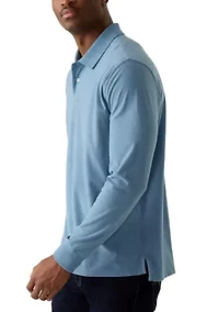 Long Sleeve Jersey Polo Shirt