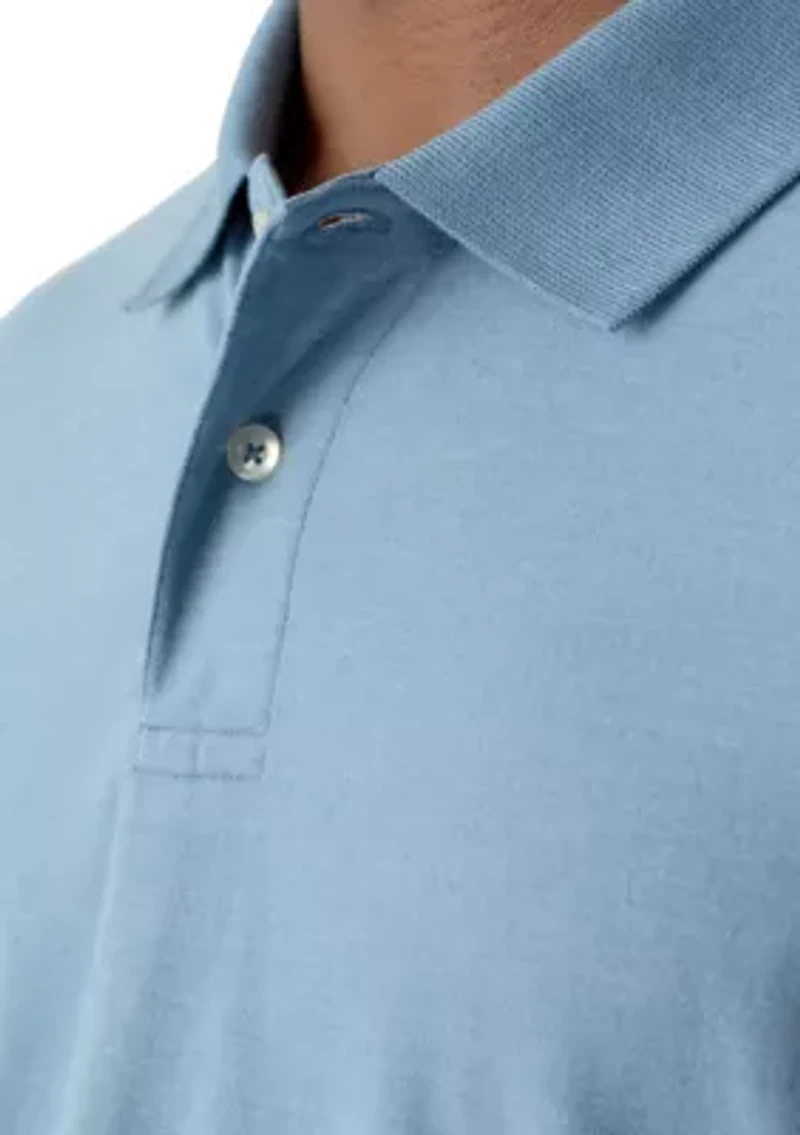 Long Sleeve Jersey Polo Shirt