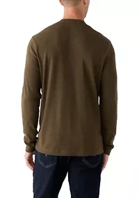 Long Sleeve Thermal Henley Shirt