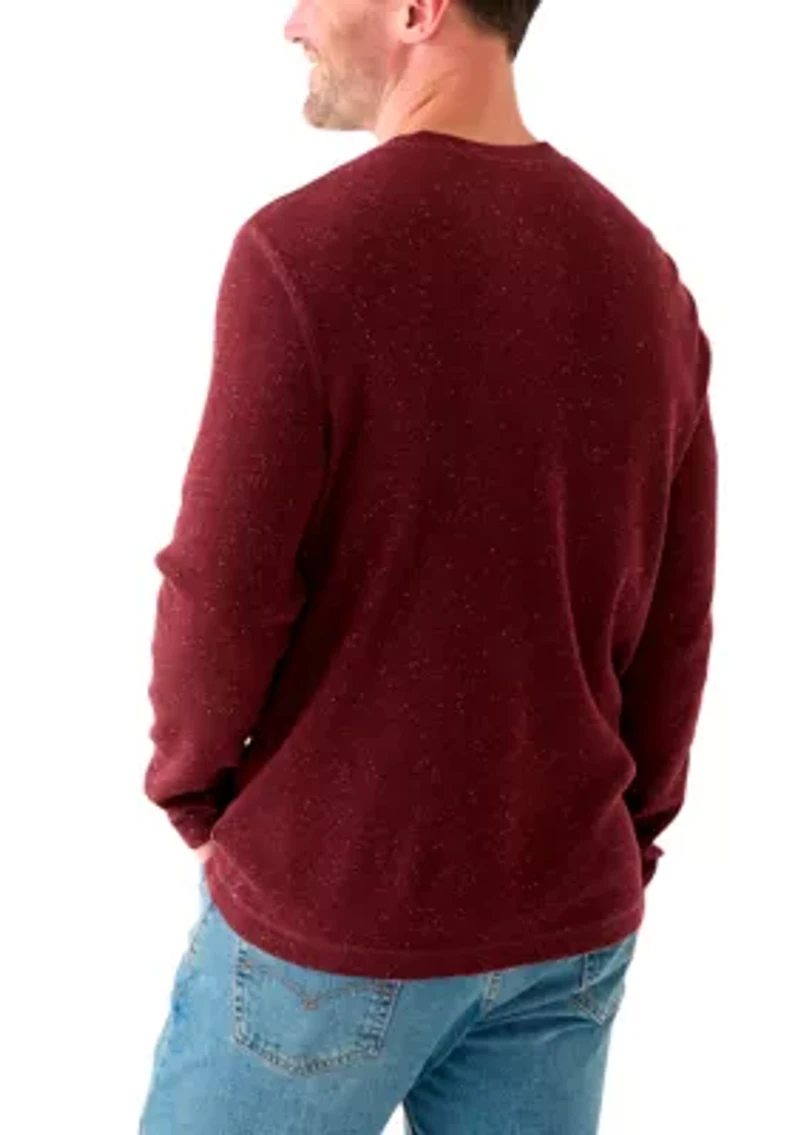 Long Sleeve Thermal Henley Shirt