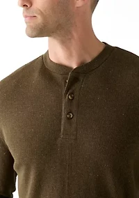 Long Sleeve Thermal Henley Shirt