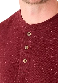 Long Sleeve Thermal Henley Shirt