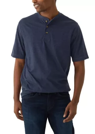 Short Sleeve Jersey Henley Shirt