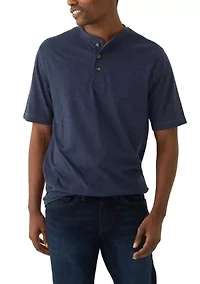 Short Sleeve Jersey Henley Shirt