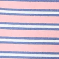 Men's Short Sleeve Striped Jersey Polo Shirt