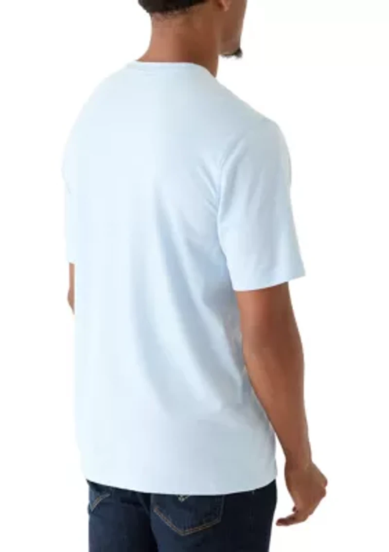 Men's Short Sleeve Jersey Henley Shirt