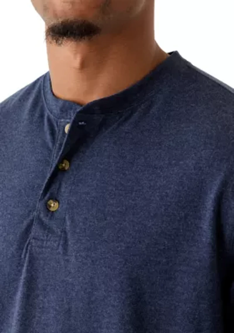 Men's Short Sleeve Jersey Henley Shirt