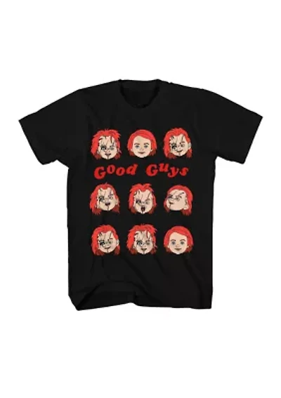 Short Sleeve Chucky Heads Graphic T-Shirt