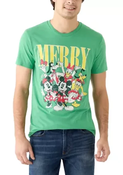 Men's Merry Disney Crew Neck Graphic T-Shirt