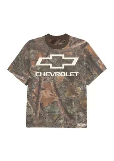 Short Sleeve Camo Chevy Graphic T-Shirt
