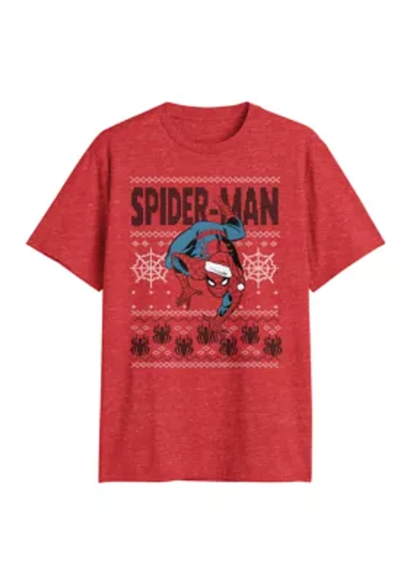 Men's Spiderman Holiday Graphic T-Shirt