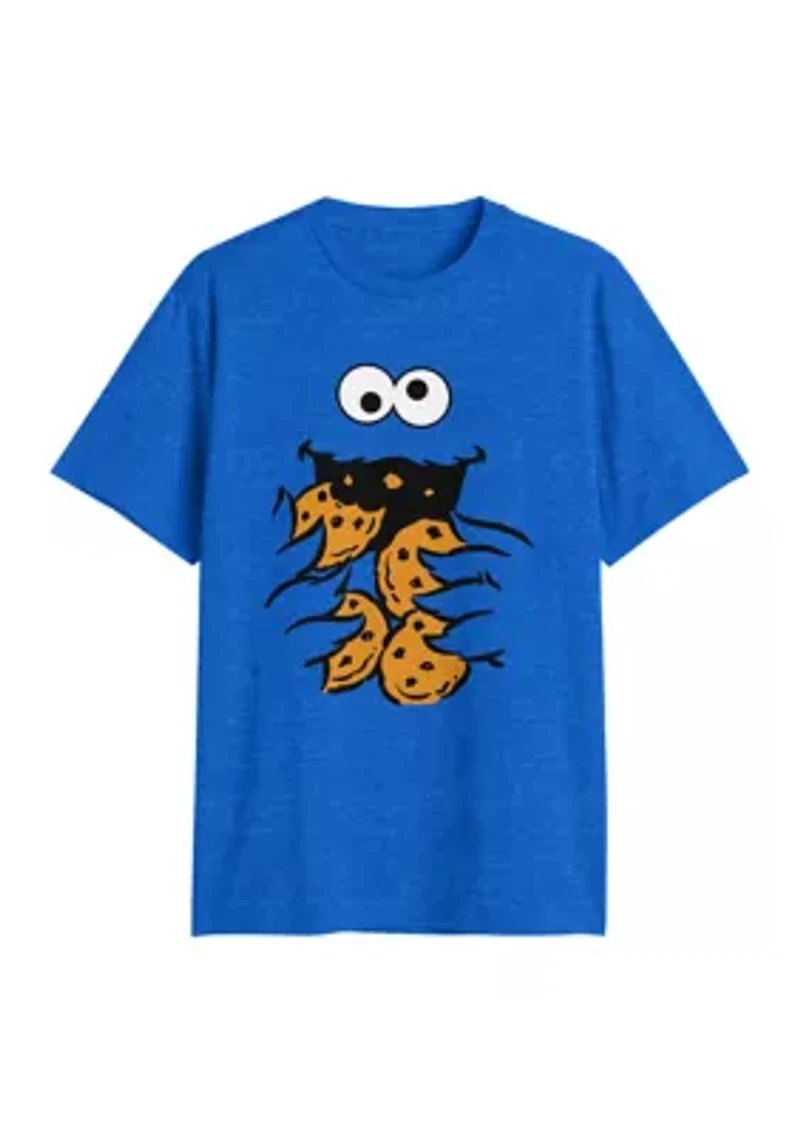 Men's Monster Face Graphic T-Shirt