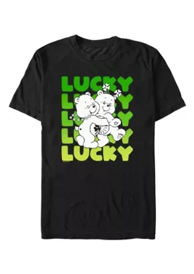 Big & Tall Lucky Text Stack Graphic T-Shirt