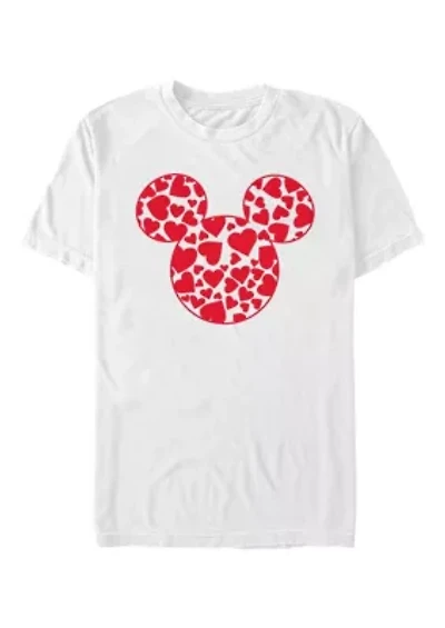 Big & Tall Mickey Hearts Fill Graphic T-Shirt