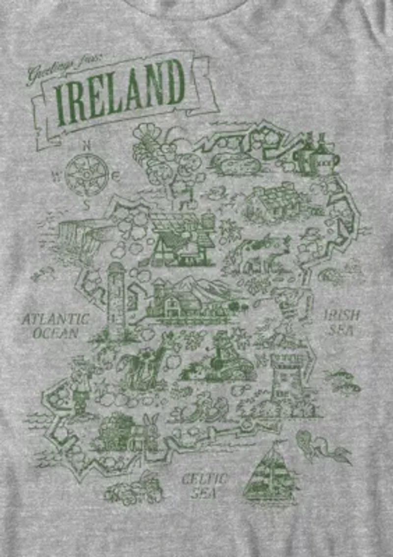 Big & Tall Ireland Visit Graphic T-Shirt