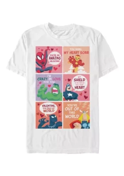 Big & Tall Valentine Comic Graphic T-Shirt